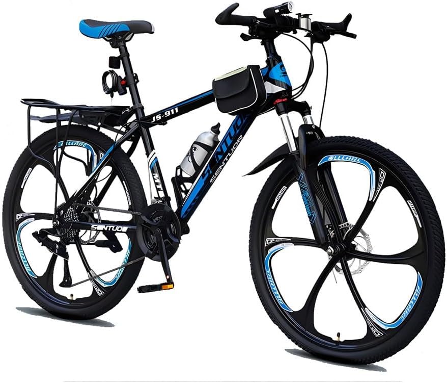 VTT femme, 21 Vitesses, réglable, pour Adolescents, XUDAN, 200KG, Carrying Capacity 200KG, 6 Roues à Rayons, fonction gril, Frein à Disque