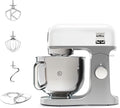 Kenwood Robot multifonctions, Robot Pâtissier 1000W 5L Bol Inox 6 Vitesses Blanc, 1000 W, acier inoxydable, KMix