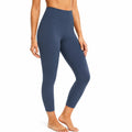 Legging de sport femme taille S bleu marine extensible taille haute