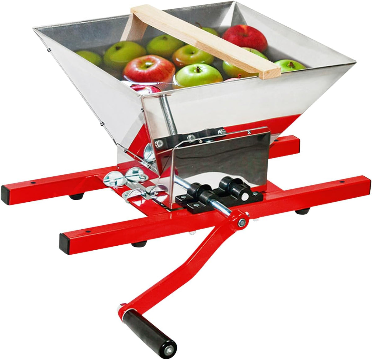 Pressoir, Acier, Idéal pour jus de Pomme et cidre, 35 × 31 cm, Contenant 35×31 cm, Facile à Utiliser, Home>it