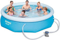 Bestway Piscine gonflable, 61cm, 8' x 24'/2.44m x 61cm Pool Set