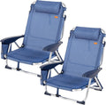 Chaise, Structure en Aluminium léger, 64 × 64 cm, pliable, pour la Plage ou Le Jardin, AKTIVE, 51 × 45 × 76 cm, 19 cm, 57 cm