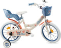 VTT, Vélo Fille16'' Fille Licence Stitch de Disney, Vélo ATLAS, 2 Freins Caliper, 2 Stabilisateurs, Pneus Gonflables, Panier Avant, Garde-Boue