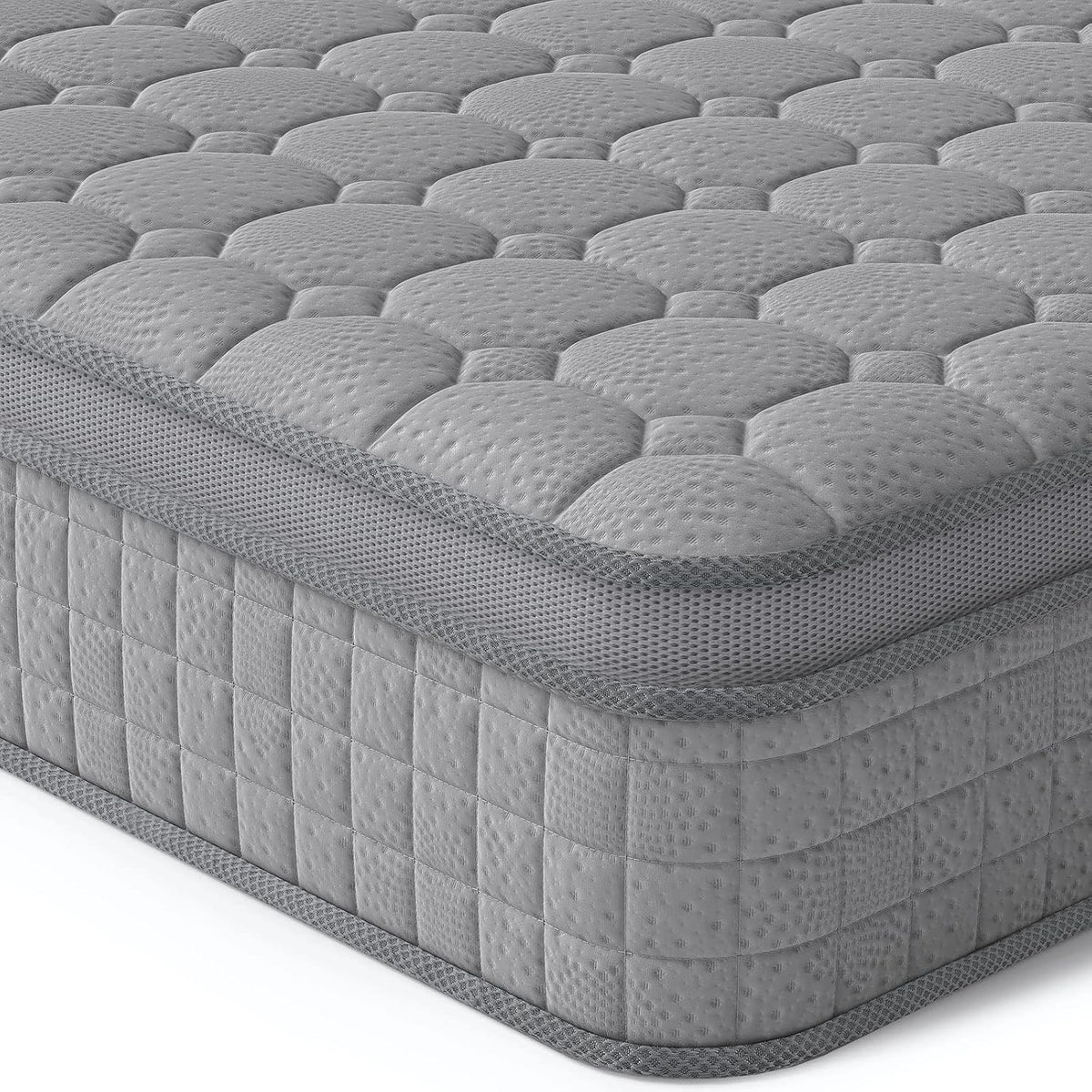 Matelas Vesgantti H3-7, 80 × 200 cm, 30 cm, 24 cm, 30 cm Tight Top, 7 Zones, H3-7 Zones, Gris, Décompression, Certifié Oeko-Tex, Respirant