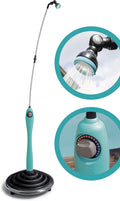 G&F Douche de jardin, pour l'extérieur, réglable, GF Garden Solaire Sunny Style, Piscine, Bleu
