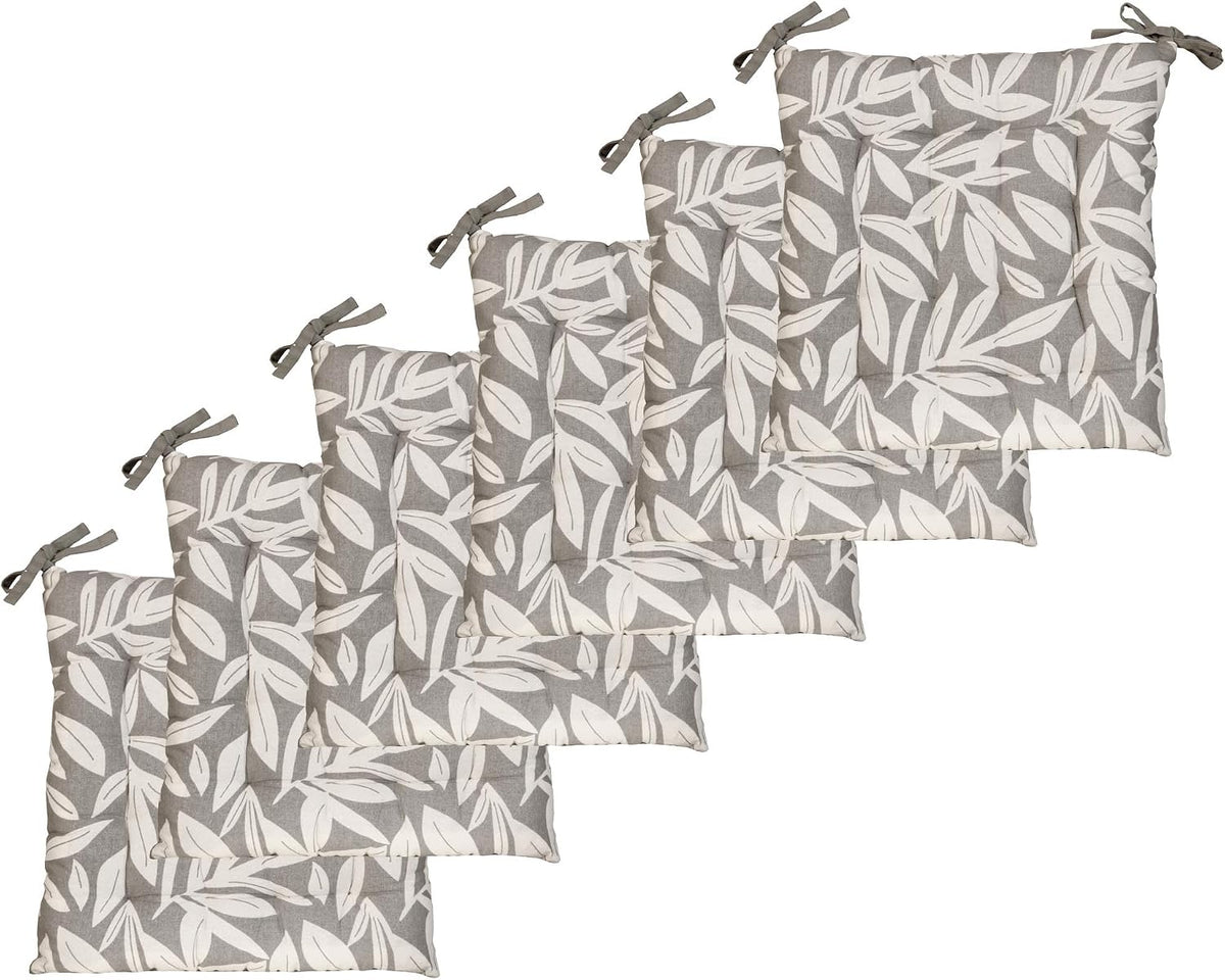 Chaise Atout Ciel 40x40cm, 40 × 40 cm, 5 cm, 40 × 40cm, Gris imprimé/uni