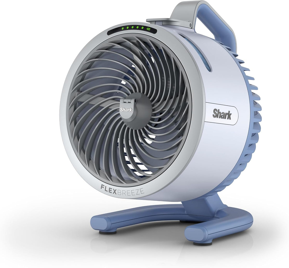 Ventilateur de table Shark, 5 VITESSES, portable, FlexBreeze HydroGo, Ventilateur brumisateur portable, Bleu