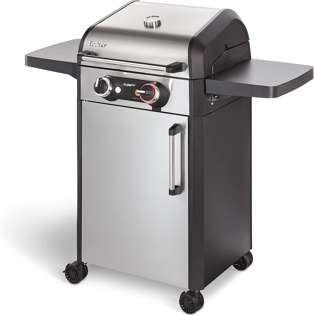 Enders Grill électrique, 4, 5 kW, éclairage LED, acier inoxydable, 3 foyers, 3 kW, 1, 5 kW, 3 foyers dont 1 Turbo Zone, réglable