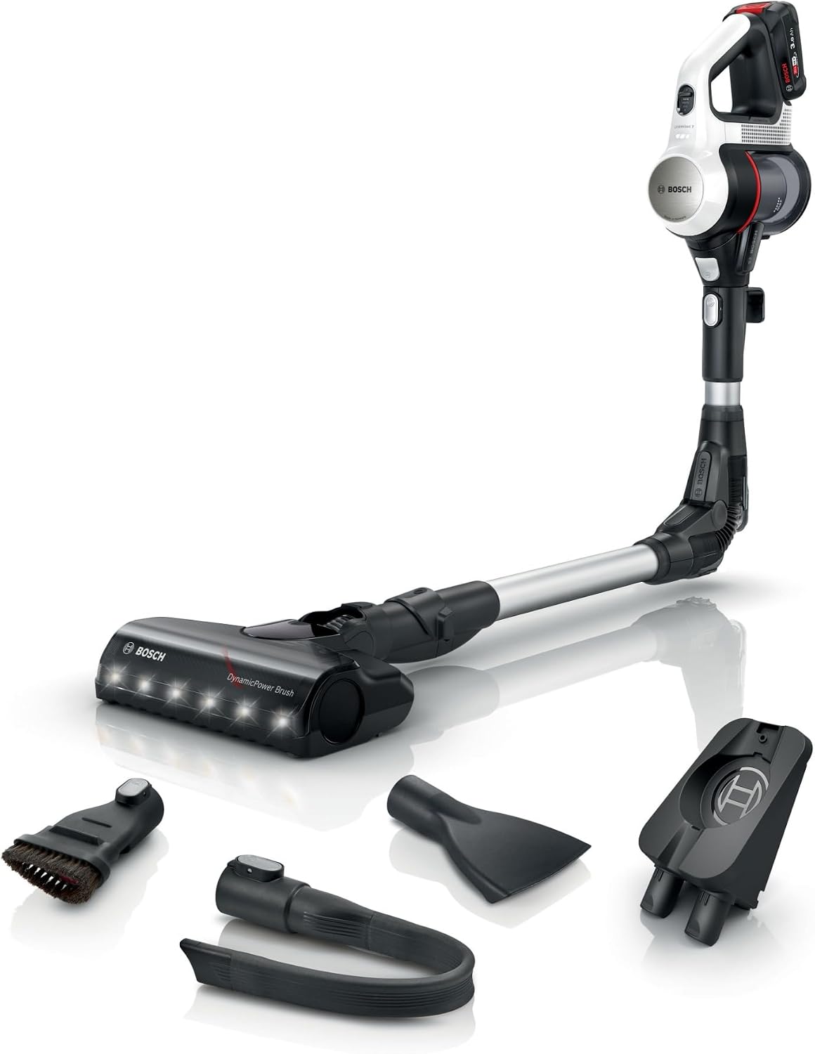 Aspirateur Bosch BBS711W, éclairage LED, 3.0 Ah, 18V, BBS711W Unlimited 7, brosse LED