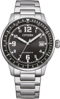 Citizen Montre bracelet, acier inoxydable, 21 cm, Montre Analogique Automatique pour Hommes Urban Military, 19 mm, 40 mm, 12 mm