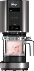 NINJA Machine à glace italienne, 900 ml, 1, 4L, 6 programmes, Noir/Argent, CREAMi machine à crème glacée et à desserts glacés