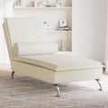 Chaise, 136, 5 × 56 × 75 cm, Méridienne de Massage Velours Bienêtre et Style dans Votre Salon, KLYEON, 104 × 56 cm, 160 cm