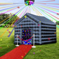 Châteaux gonflable, Tente de discothèque gonflable avec éclairage LED coloré pour fête d'anniversaire, 5, 5 × 5 × 4 m, SAYOK, réunions entre amis