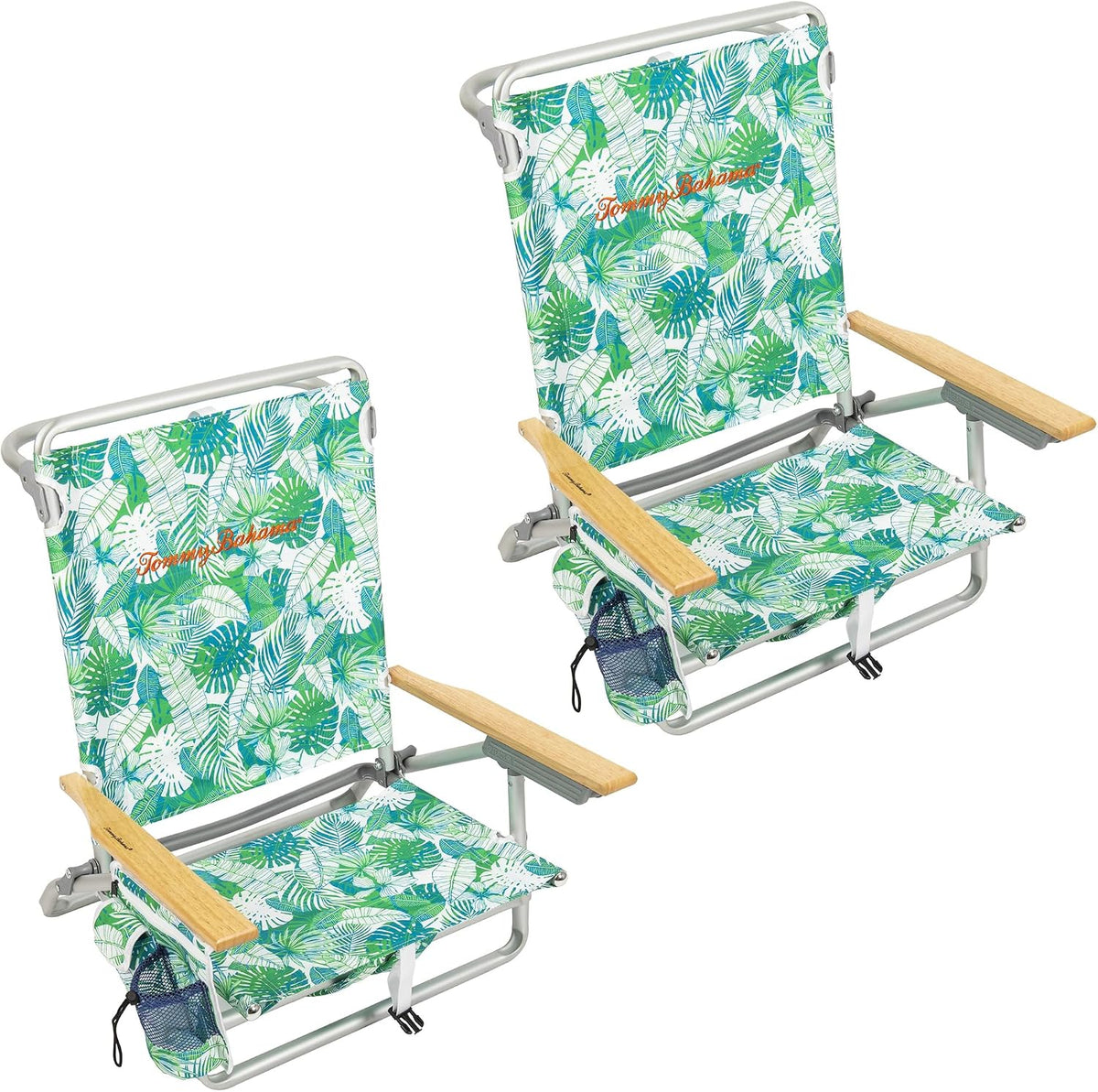 Meuble, 58, 4 × 64, 1 × 80 cm, Chaise de Plage Pliante portable pour Bronzage, Tommy Bahama, Feuilles Tropicales