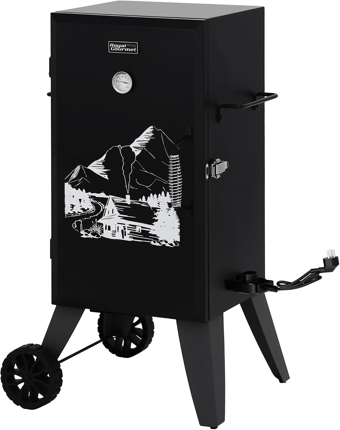 Royal Gourmet Fumoir, sortie de 1350 W avec contrôle de la température, 1150 pouces, zone de cuisson de 1150 pouces carrés au total