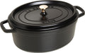 Cocotte, 41 cm, STAUB, 12 L, 49, 3 × 19, 8 cm, 35, 7 cm, 250 °C, Noire, Induction