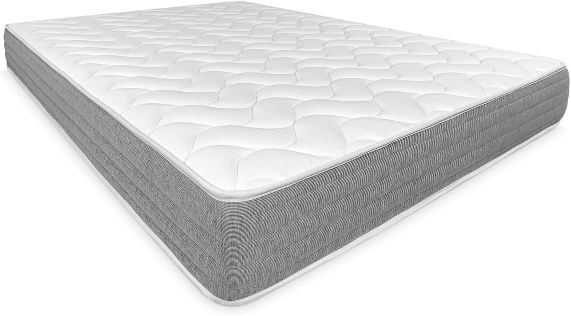 Matelas, 80 × 190 cm, DUÉRMETE ONLINE, 21 cm, 2 cm, épaisseur 21 cm, Blanc, Ferme et Confortable, Ergonomique, Anti-acariens
