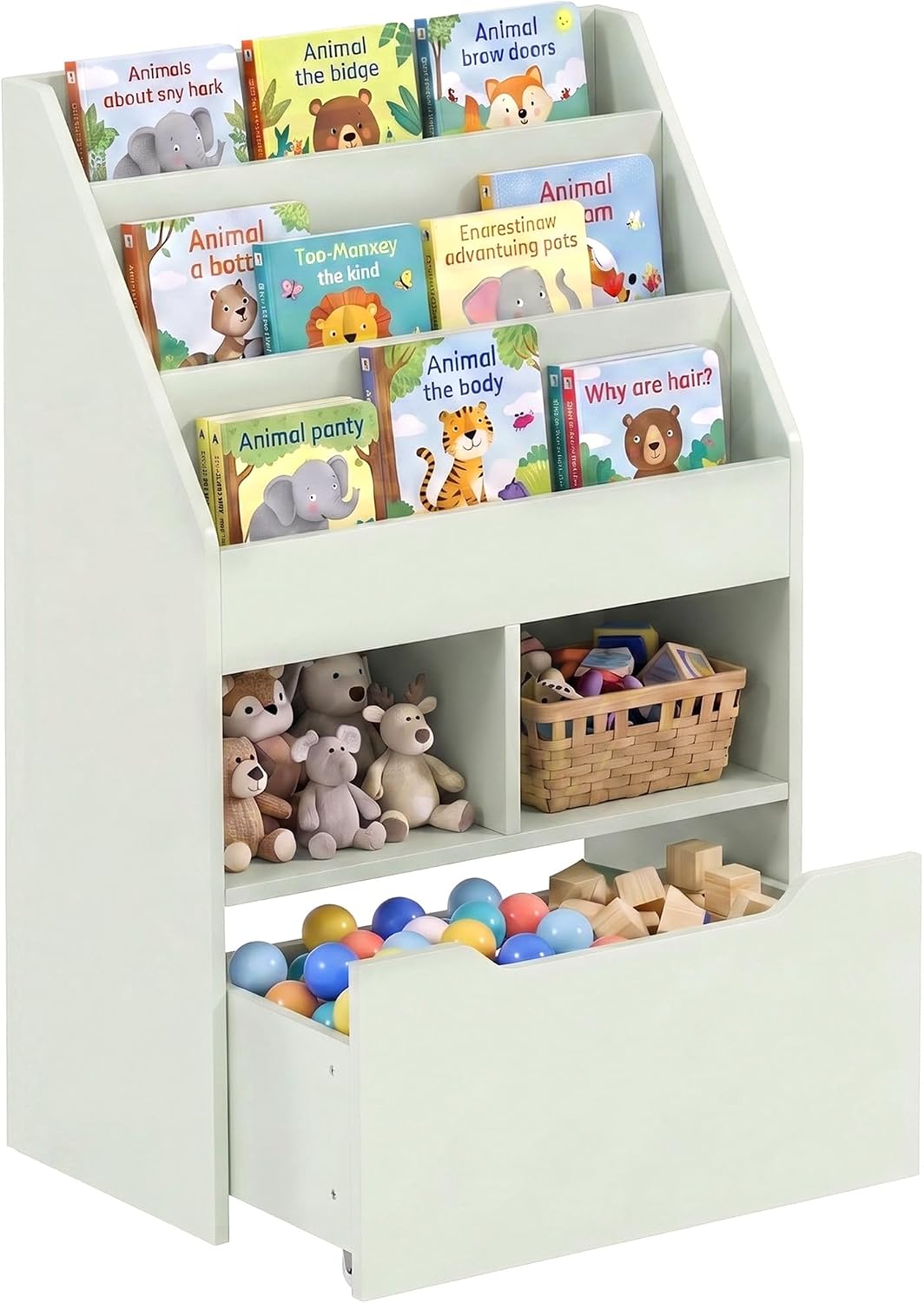 HOMCOM Bibliothèque, 3 Étagères, 60L, 29, 9l, 90 cm