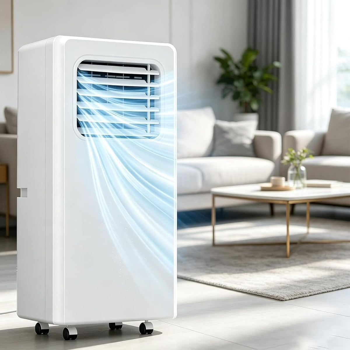 LONGCAO 3-en-1 Climatiseur, 12000 BTU, télécommande, 18000 BTU, 18 000 BTU, 52 dB, 12000BTU, 16°C, 31°C, Minuterie 24h, éclairage LED, réglable