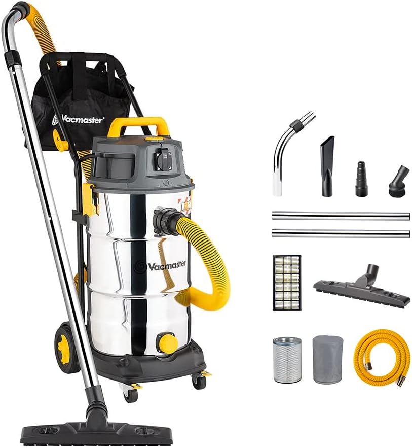 Vacmaster Aspirateur eau et poussière, 52 L, 1600W, 73dB, 20L