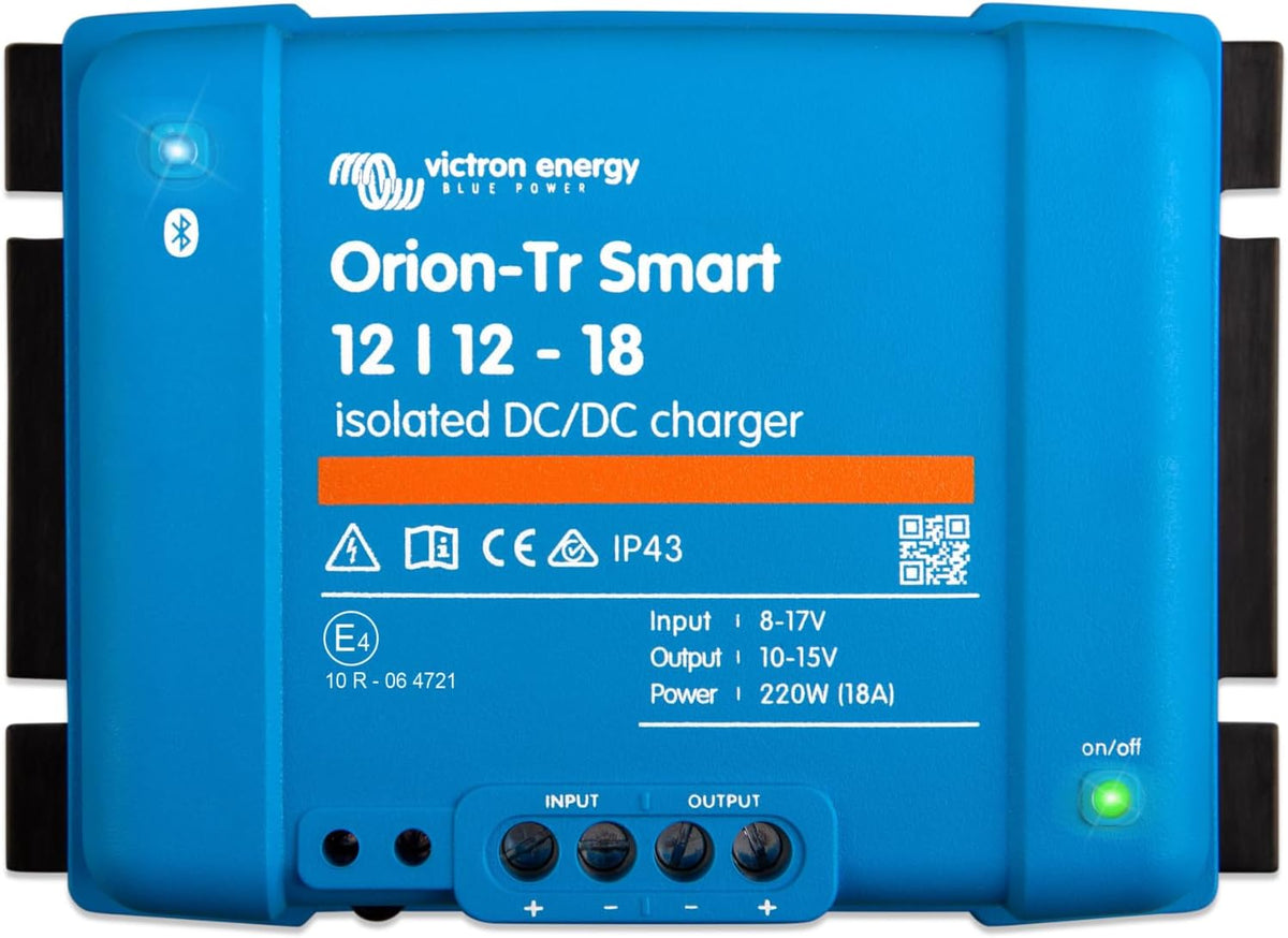 Victron Energy Chargeur de batterie, Bluetooth, 220 W, 3 niveaux, Orion-TR Smart 12/12-Volt 18 A 220 W CC-CC Chargeur Isolé