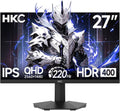 HKC Moniteur PC, 27 Pouces, G27H2DPro 27 Pouces Écran Gaming QHD, 200 Hz, 220Hz, Full HD, portable