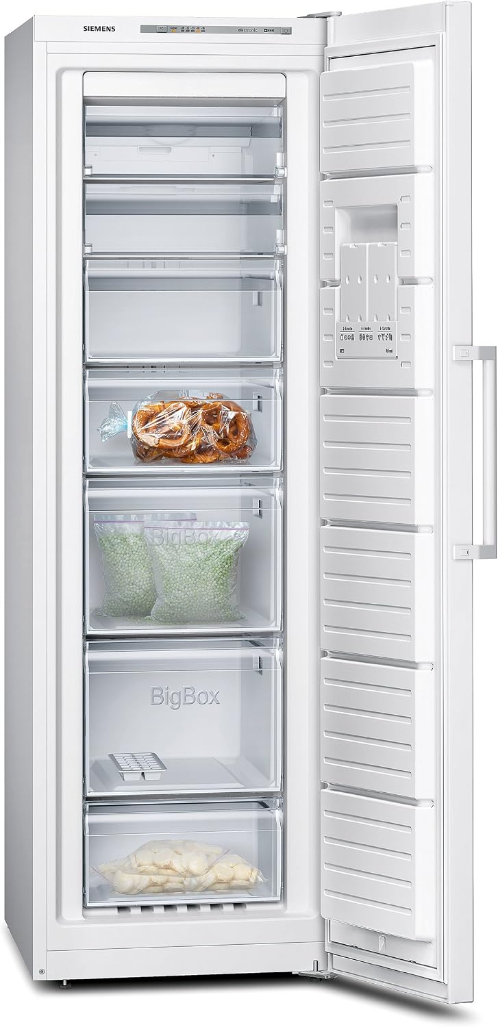 Congélateur SIEMENS GS36NVW30, éclairage LED, 237 l, 42 dB