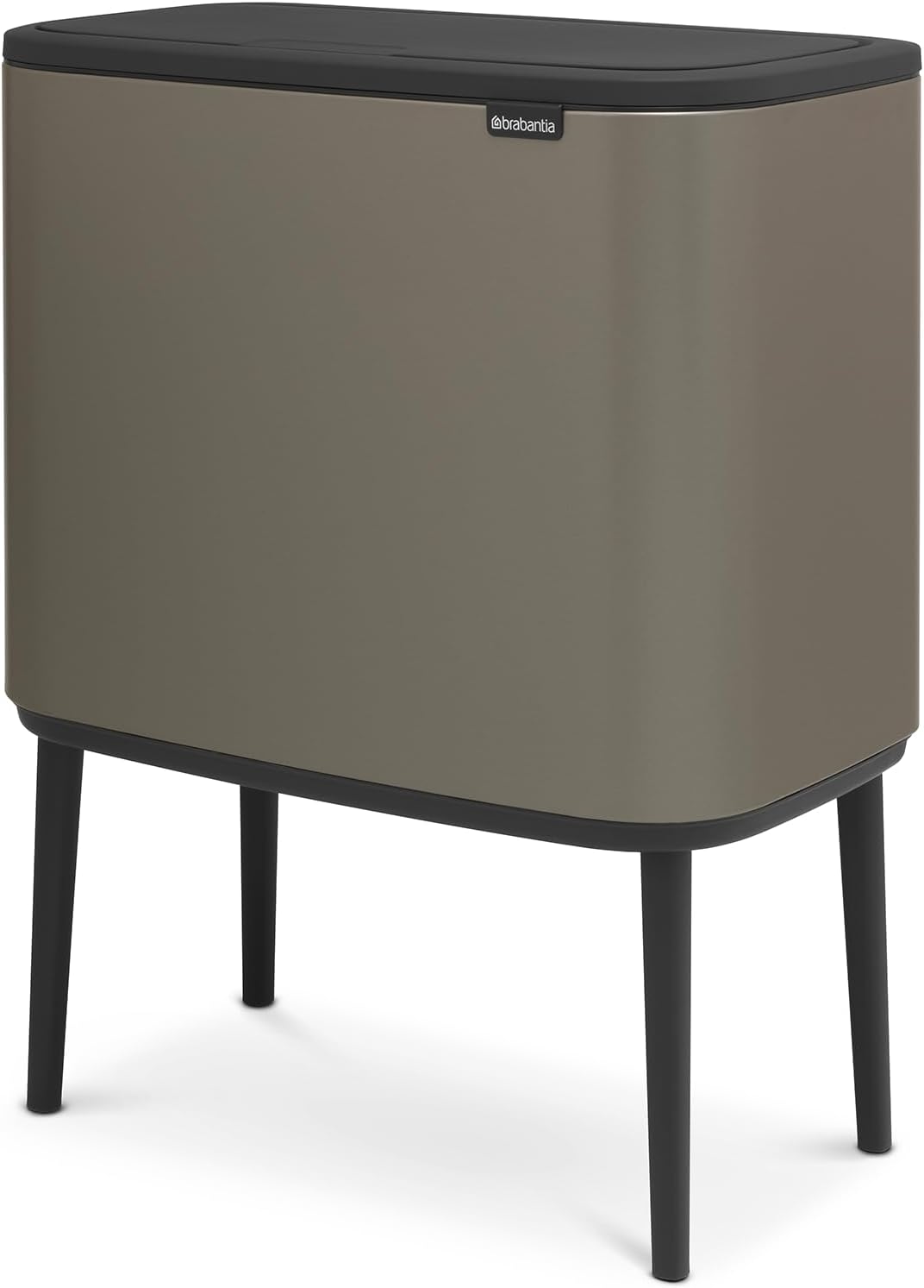 Bac à ordures de cuisine, 31, 5 × 54 × 68 cm, réglable, acier inoxydable, Brabantia