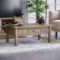 Table basse Vida Designs, télécommande, 100 × 60 × 44 cm, 1 tiroir, Beige