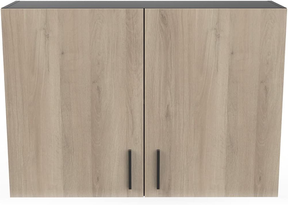 Demeyere Rangement sur pied, réglable, 100 cm, Meuble Haut Cuisine 2 Portes, 70 cm, 15 mm, 27 cm, 30 cm, 3 niveaux, 30cm, 100cm, 70cm, Origan