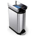 Poubelle de recyclage à domicile, acier inoxydable, poubelle de cuisine, CW2017, simplehuman, CW2017 poubelle de recyclage papillon, 40 litres
