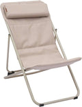 HESPERIDE Balancelle, pliable, Chilienne de Jardin empilable Pliable mirael Argile