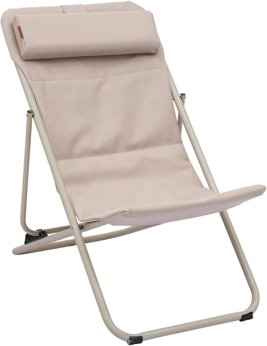 HESPERIDE Balancelle, pliable, Chilienne de Jardin empilable Pliable mirael Argile