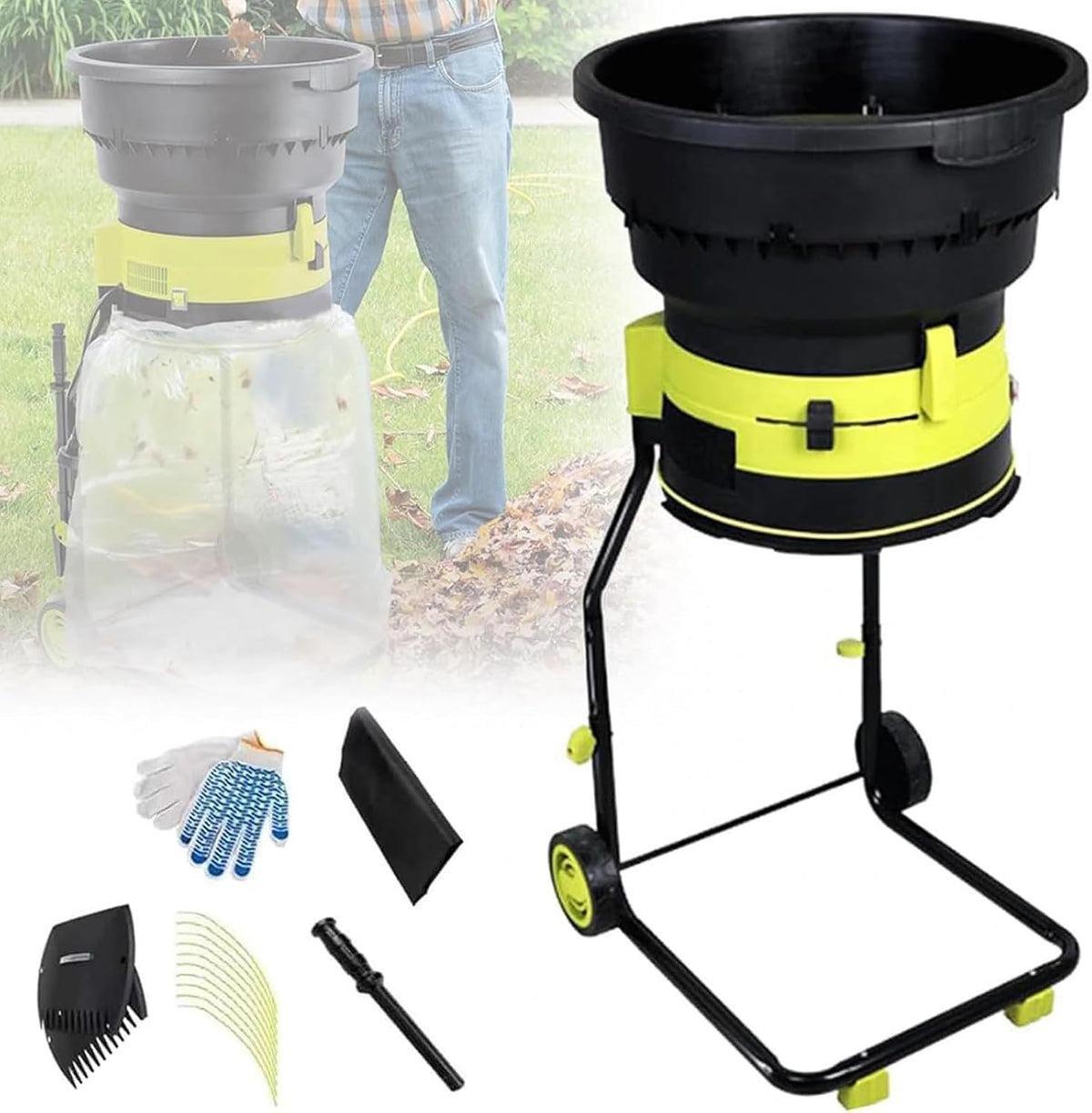 Broyeur, 2500 W, réglable, 8000 tr/min, 54 cm, portable