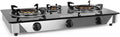 Orbegozo Cuisinière, acier inoxydable, 2 brûleurs, 4, 3 kW, 3, 4 kW, 0, 75 kW, 2 brûleurs triple couronne, corps en acier inoxydable, verre