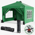 Tonnelle vounot 3x3m, 3 × 3m, pliable, réglable