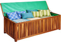 Coffre de jardin, 60 × 115 × 50 cm, Relaxdays, 60 × 60 × 50 cm, 60 × 90 × 50 cm, Coussin, Outils, Naturel