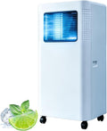 HOUXINZ Climatiseur, 8000 BTU, Kit Fenêtre pour Pièce Jusqu'à, télécommande, 42 dB, Mode Nuit Silencieux, Minuterie 24H, éclairage LED, réglable