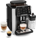 KRUPS Machine à café, 36, 4 CM, réglable, 1, 7 L, 15 bars, réservoir d'eau, Sensation Lait, Machine Espresso Automatique Compacte