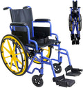Fauteuil PEPE Mobility, 75 × 88 × 26 cm, pliable, 47 cm, réglable, Chaise Handicapé