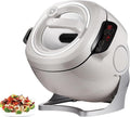 Wok électriques, 2000 W, 6 L, 2 000 W, 3 niveaux, Machine de Cuisson Auto 2000 W, Cuiseur Wok Rotatif 6 L, Rotation à 360°