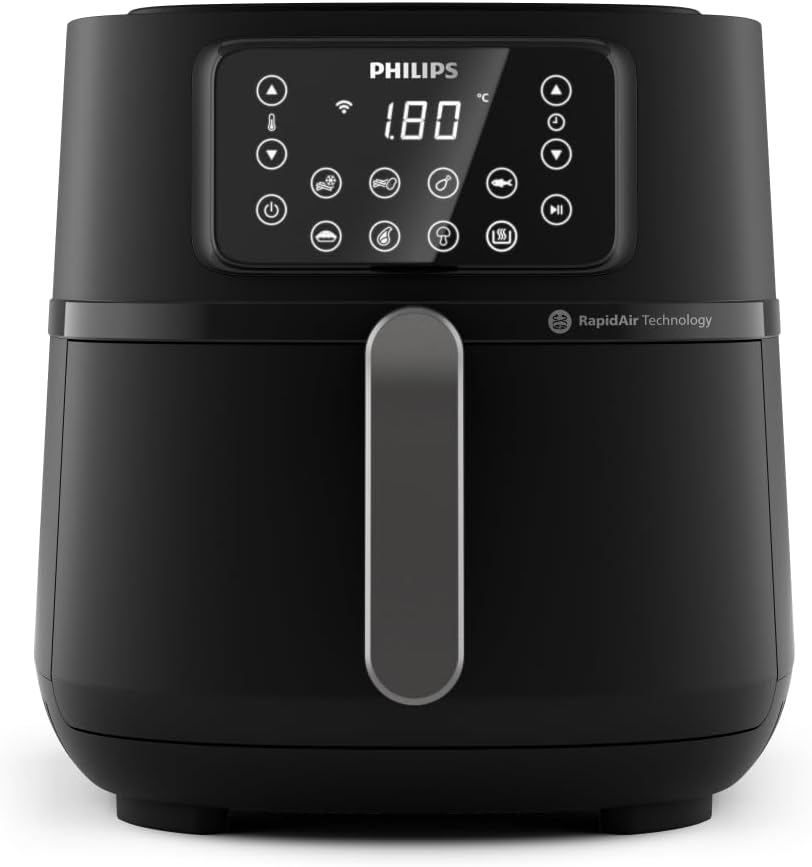 PHILIPS Friteuse sans huile, HD9285, 7.2L, 1, 4kg, 16 fonctions, 8 programmes, Friteuse à air Série 5000 7.2L, 16 fonctions de cuisson, HD9285/90