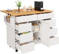 Desserte, Meuble de Cuisine avec Plans de Travail Rabattable, 111 × 74.5 × 91.5 cm, SHUGUANG, 120 × 40 cm, 18 mm, 25 cm, 8 Tiroirs, 120 × 74.5cm