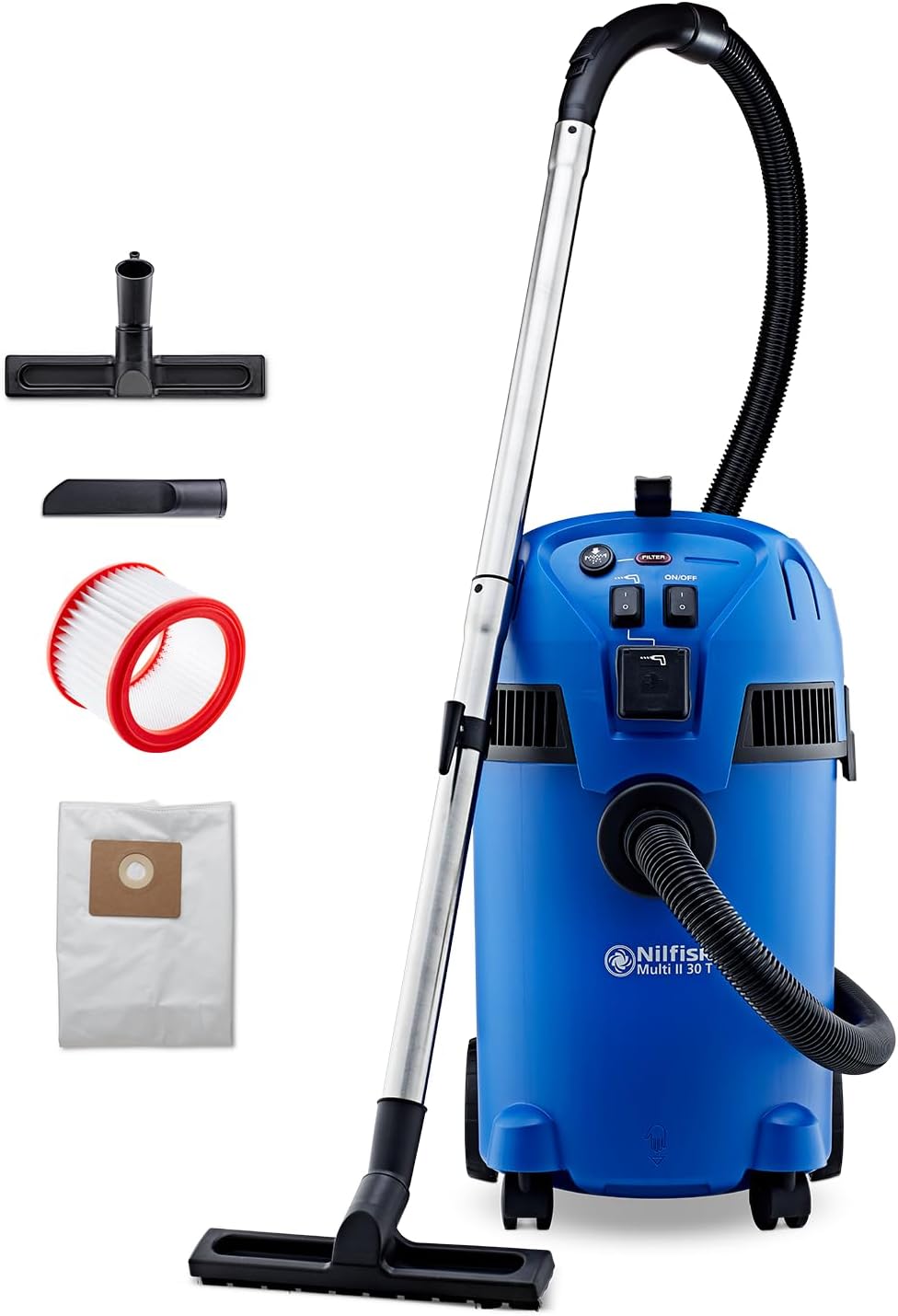 Nilfisk Aspirateur, 1400 W, Jardin et Voiture, 30L