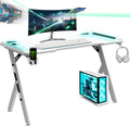 Poste de travail informatiques, Bureau Gaming LED Ergonomique, éclairage LED, 1, 5 cm, NK, 1.5cm, 100kg, Plateau 1.5cm, Poids Maximum Supporté 100kg