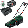 Tondeuse Bosch ROTAK18V2-38, 38 cm, Sac à Gazon en Tissu 40 l, 75 mm, 18 V, 4, 0 Ah, Hauteur de Coupe: 30-75 mm, Bouchon de paillis