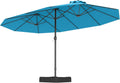 FANTASK Parasol, 443 × 263 cm, pour jardin, UPF 50+, grand, taille XXL