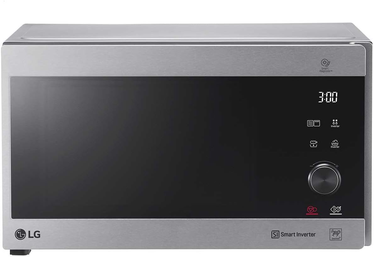 Four micro-ondes, MH6565CPS micro-onde Comptoir Micro-onde combiné 25 L 1150 W Acier inoxydable, moteur Inverter, LG, 40 programmes, verre