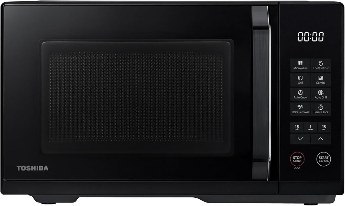 Toshiba Four micro-ondes, 23 L, réglable, 800 W, 1000 W, 10 niveaux, 1 000 W, grill 1000 W, 10 niveaux de puissance, MW3-EG23PE