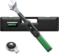 Clé dynamométriques, Clé dynamométrique numérique de 0, 9 cm avec têtes interchangeables, LLAVETOR, 35 mm, 3 modes, réglable, éclairage LED